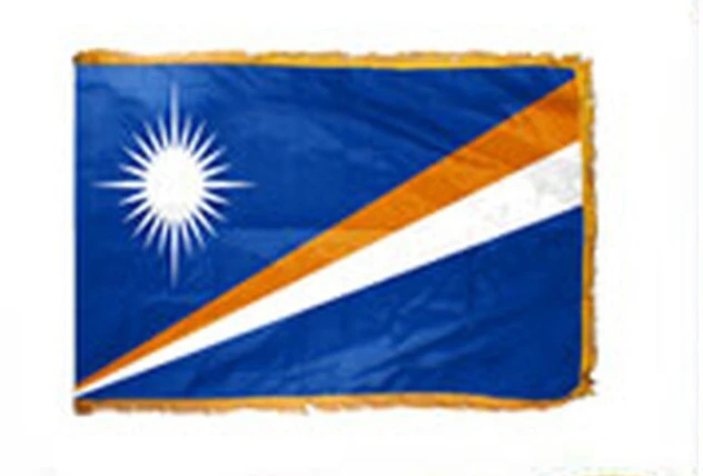 Marshall Islands Fringed Lobby Flag