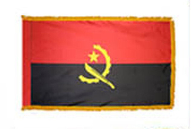 Angola Fringed Lobby Flag