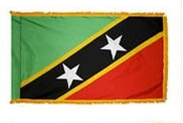 St. Kitts-Nevis Fringed Lobby Flag
