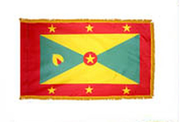 Grenada Fringed Lobby Flag