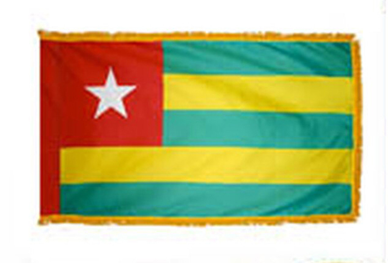 Togo Fringed Lobby Flag