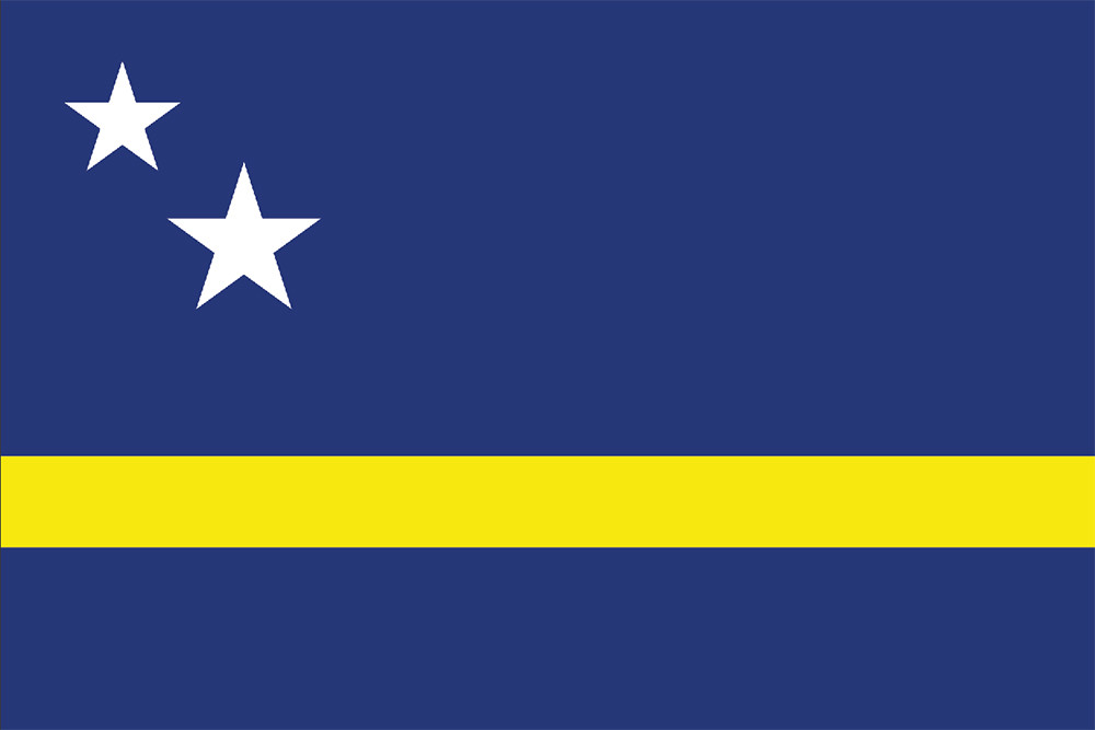 Curacao - 4" x 6" Miniature Stick Flags