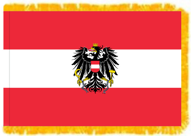 Austria w/Eagle Fringed Flag