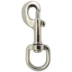Large Stainless Steel Swivel Snaps- pull down clasp