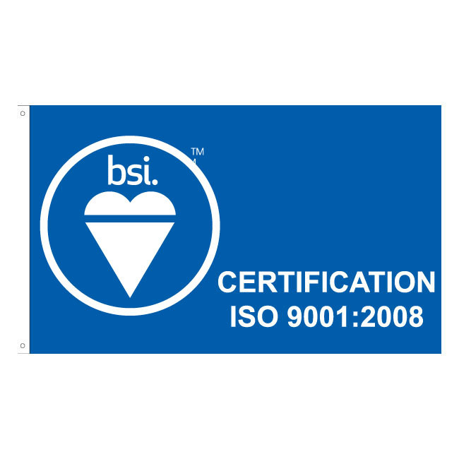 French BSI ISO 9001:2008 Flag