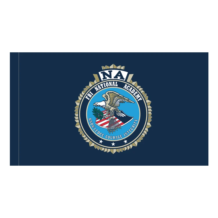 Federal Bureau of Investigation National Academy Flag with pole sleeve