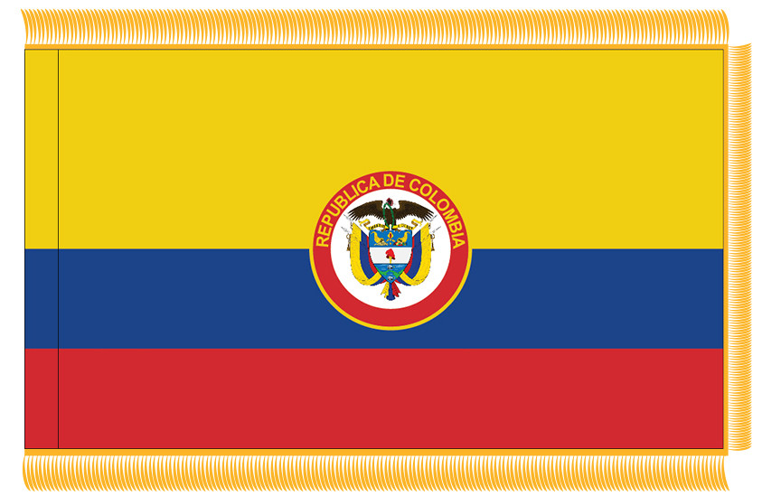 Columbia Defense Ministry Fringed Flag