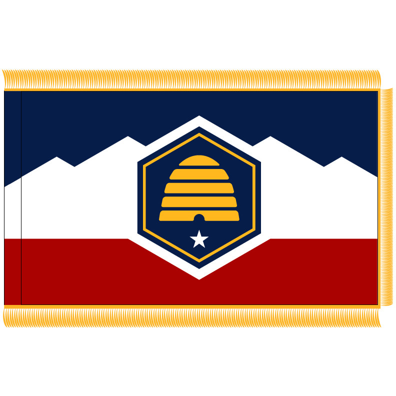 Utah Fringed Flag (2022 design)