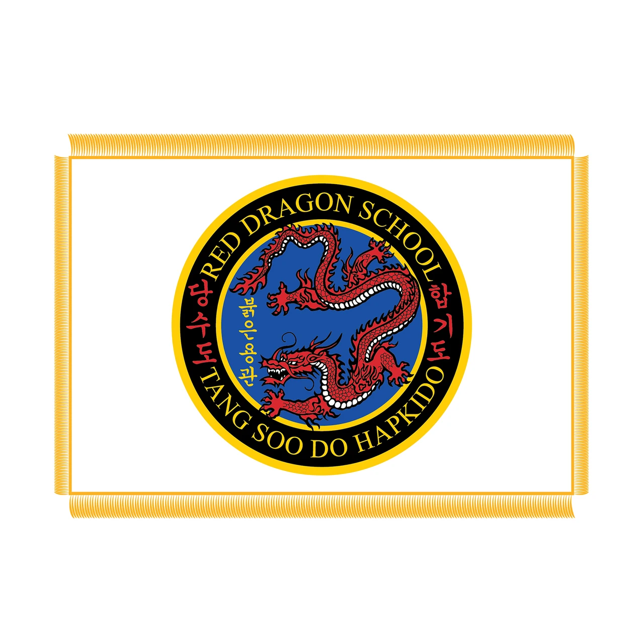 Red Dragon School 3x5 Custom Flag