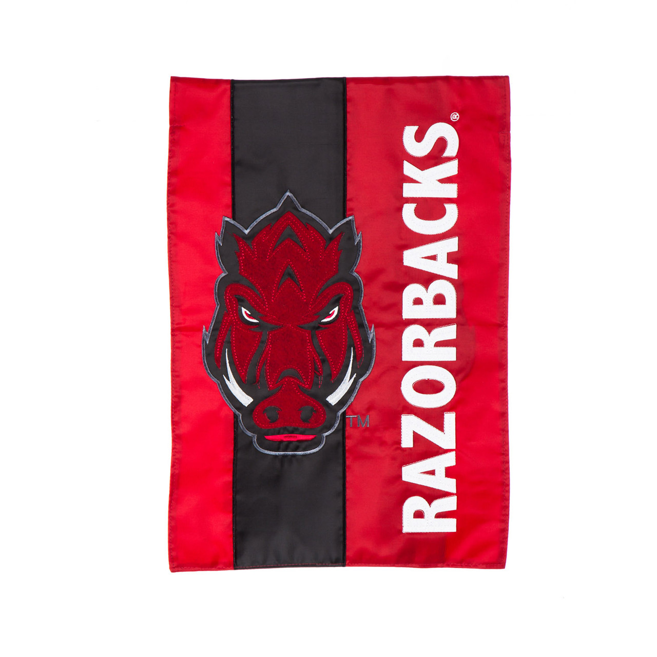 University of Arkansas Embellished Appliqued Garden Flag