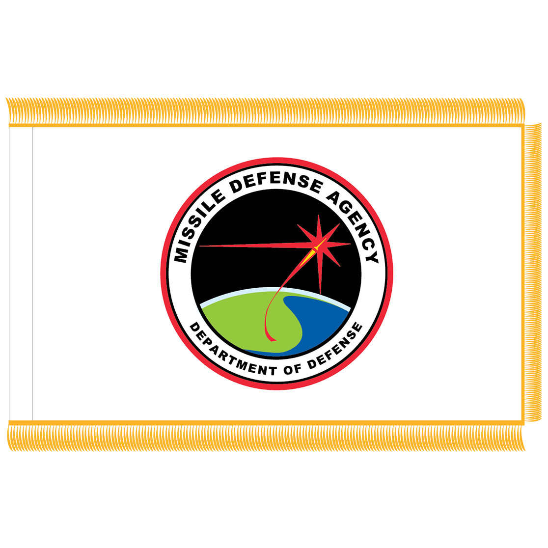 U.S. Missile Defense Agency Fringed Flag