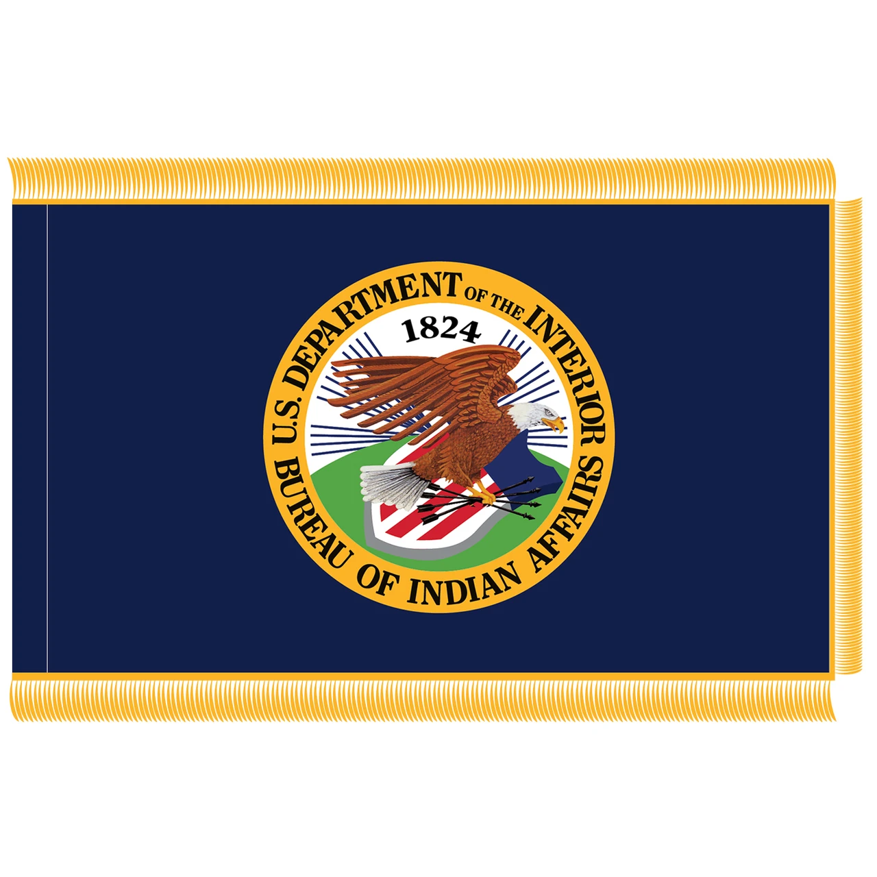 United States Bureau of Indian Affairs lobby flag