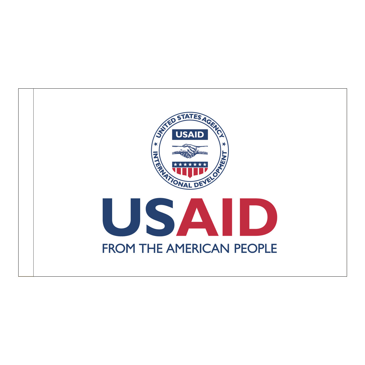 U.S. Agency for International Development Flag with pole sleeve