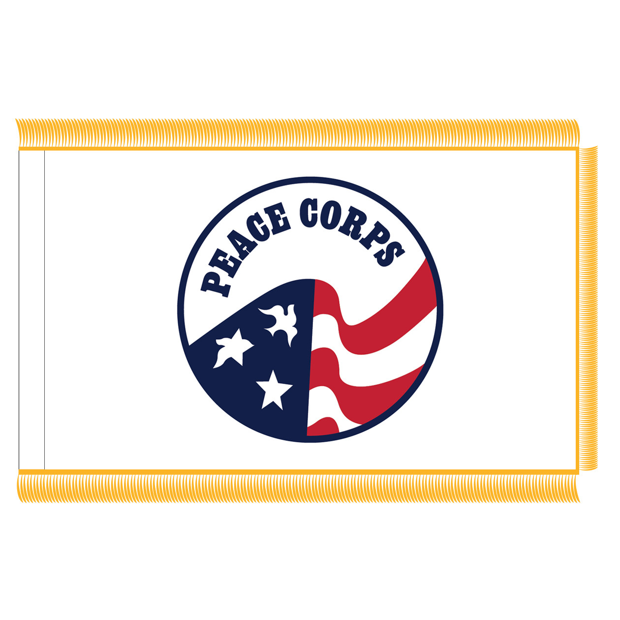 U.S. Peace Corps Fringed Flag (pre-2016)