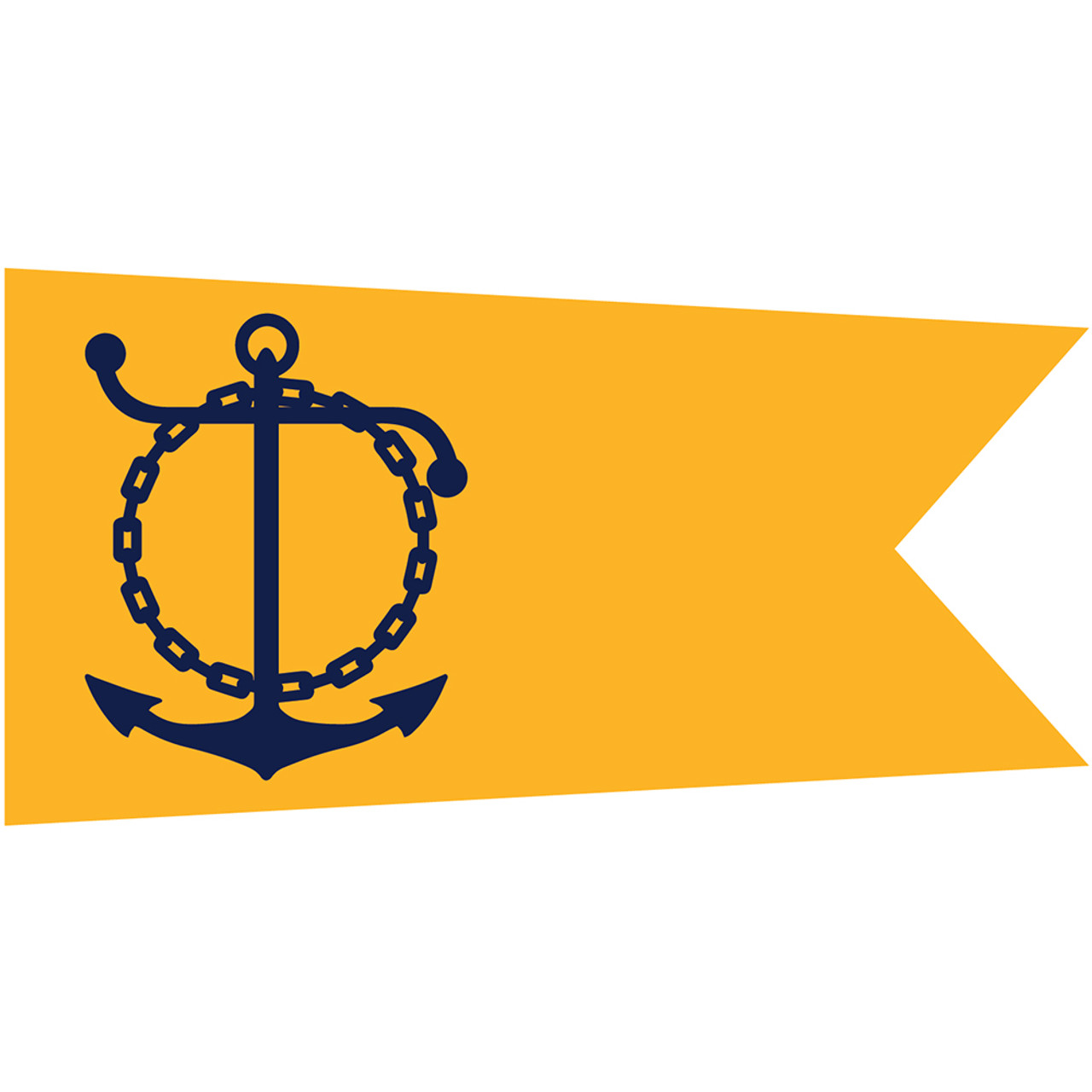U.S. Navy Golden Anchor Honor Roll Retention Pennant ( Size 3 )