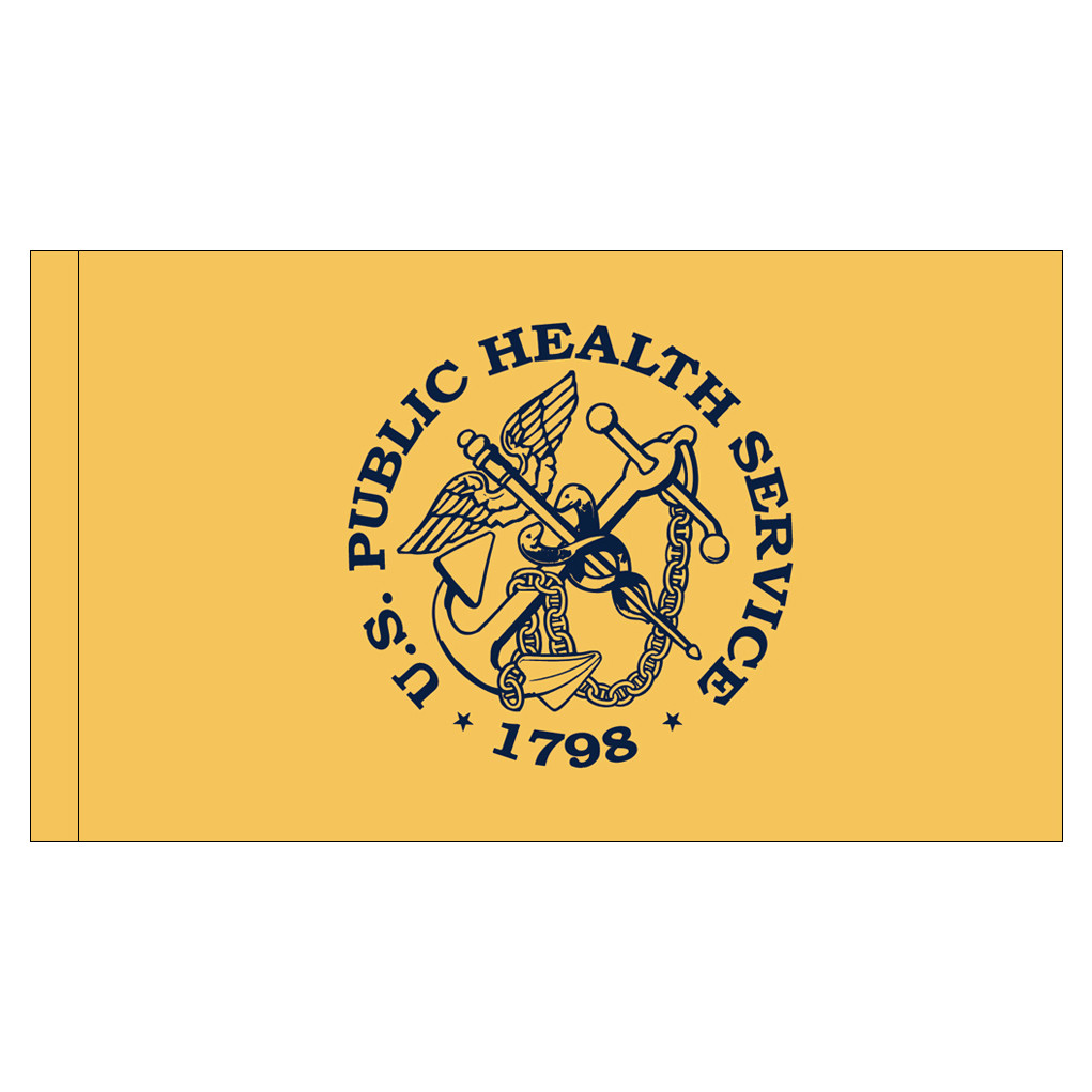 U.S. Public Health Service Flag with pole sleeve