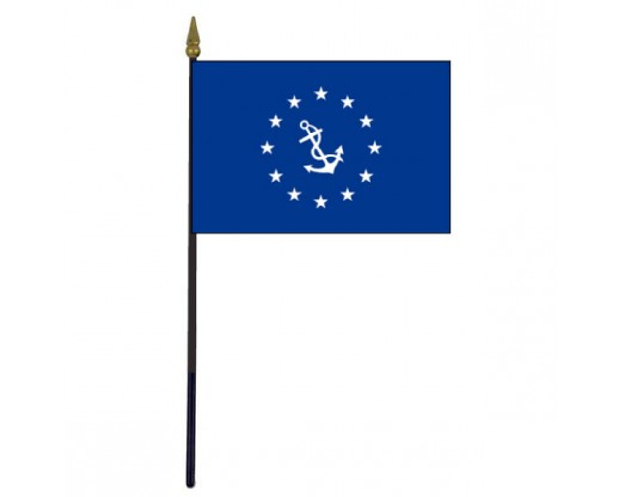 Commodore Yacht Club 4" x 6" Miniature Stick Flag