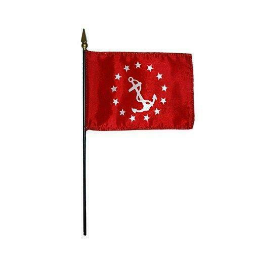 Vice Commodore Yacht Club 4" x 6" Miniature Stick Flag