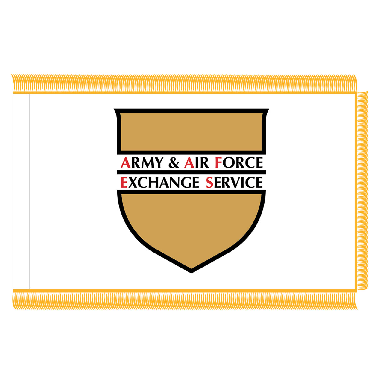 Army & Air Force Exchange Service fringed flag