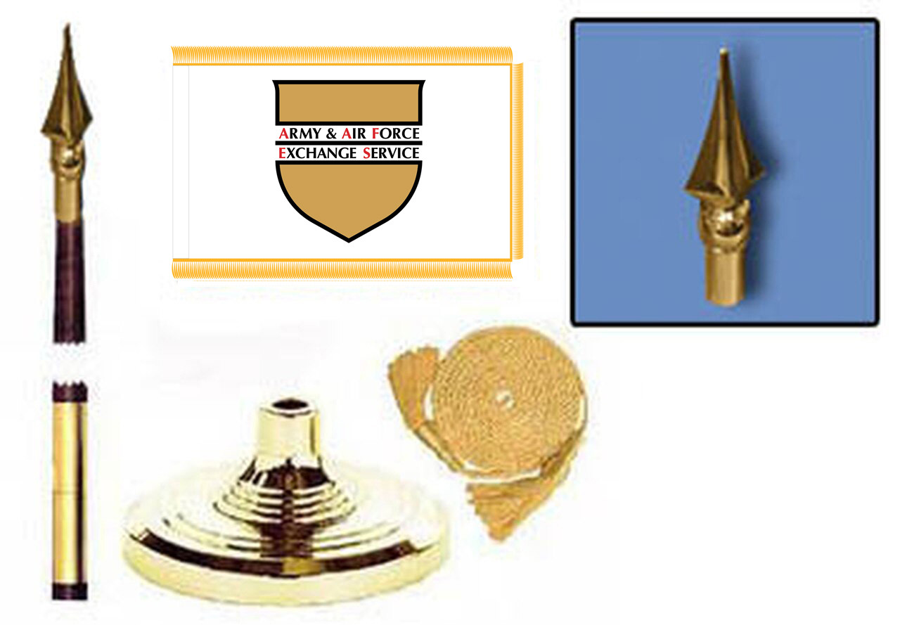 Army & Air Force Exchange Service fringed lobby set