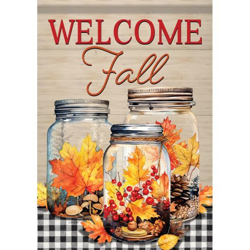 Fall Jar DuraSoft Garden Flag