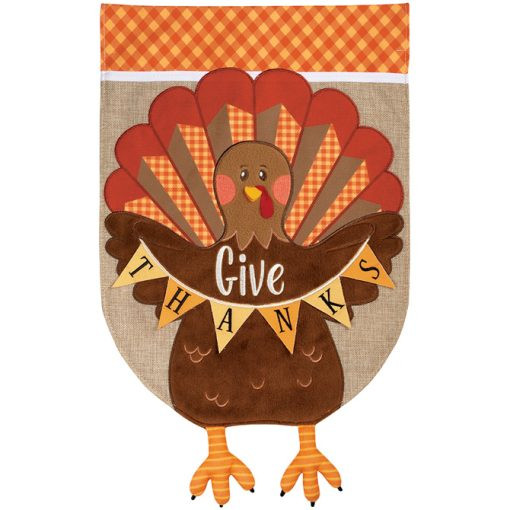 "Turkey" Double Applique Garden Flag