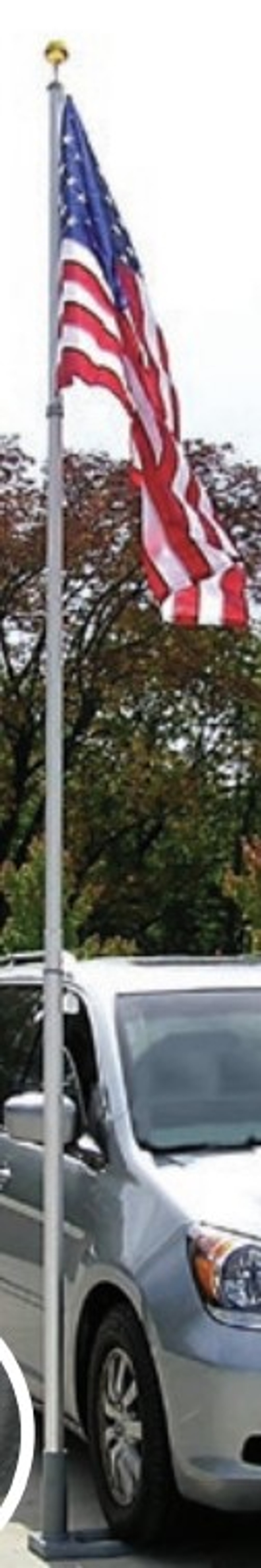 Telescoping Tailgating Flagpole Set 19 Ft