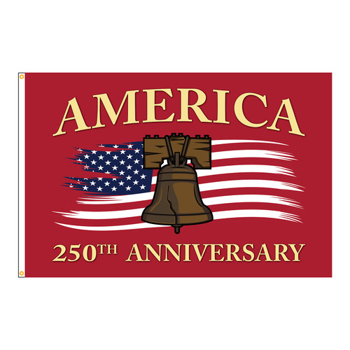 America 250 Liberty Bell 4x6 Ft- Outdoor flag