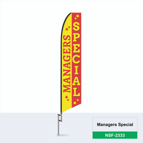 Managers Special Feather Flag