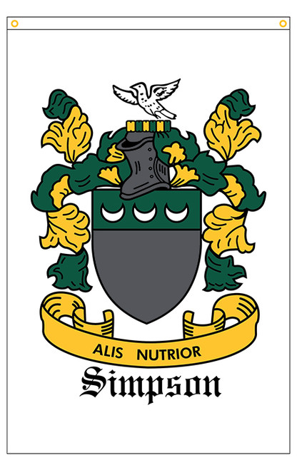 Simpson Family Crest Custom flag- 2x3ft 