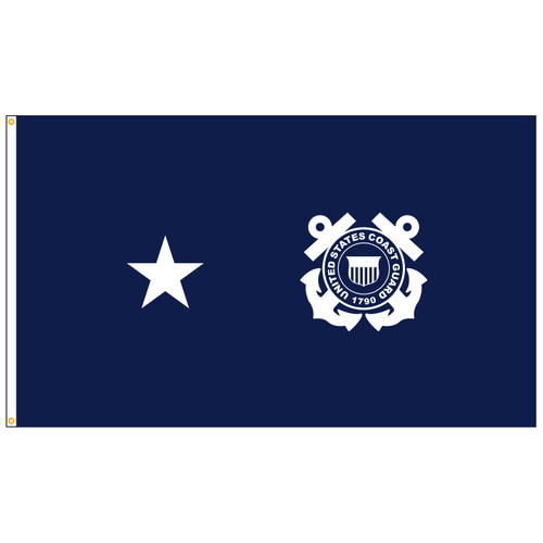 U.S. Coast Guard 1-Star Admiral Flag