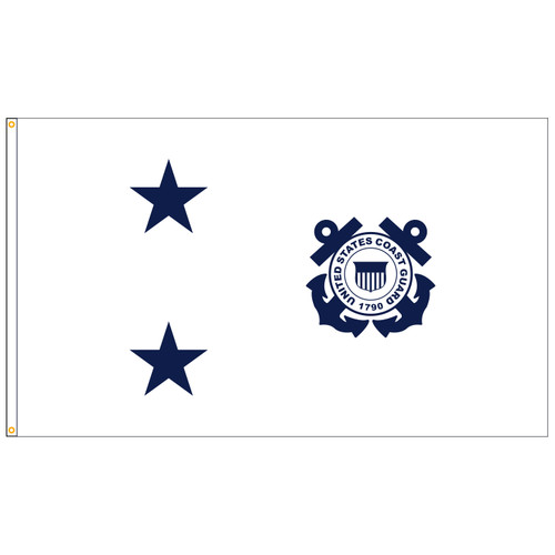 U.S. Coast Guard 2-Star Admiral Flag (non-seagoing)
