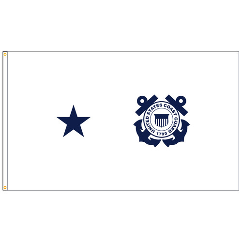 U.S. Coast Guard 1-Star Admiral Flag (non-seagoing)