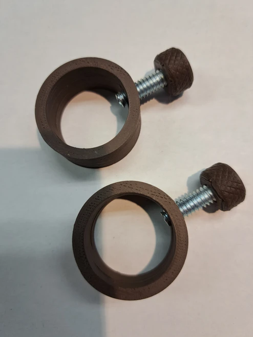 Brown Plastic Flagpole Ring 1 .25" - Set of Two