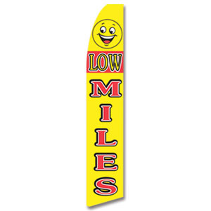 Low Miles Feather Flag