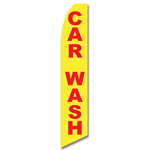 Car Wash (Red/Yellow) Feather Flag