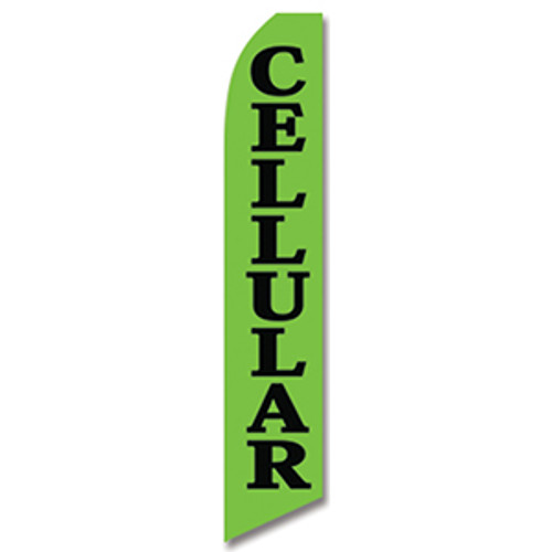 Cellular (Green) Feather Flag