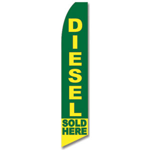 Diesel Sold Here Feather Flag