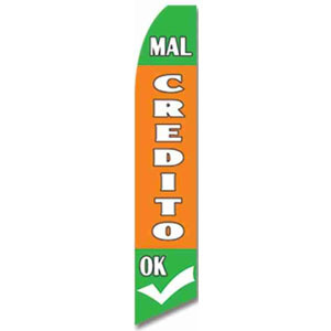 Mal Credito...Ok Feather Flag