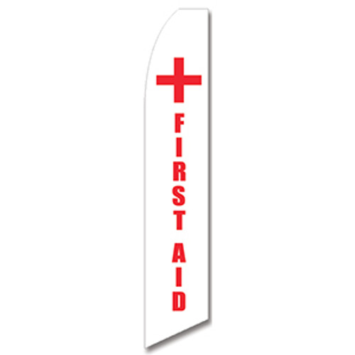 First Aid Feather Flag