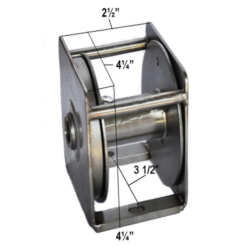 Stainless Steel Internal Cable Winch - Small