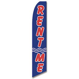 Rent Me Feather Flag