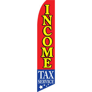 Income Tax Service Feather Flag