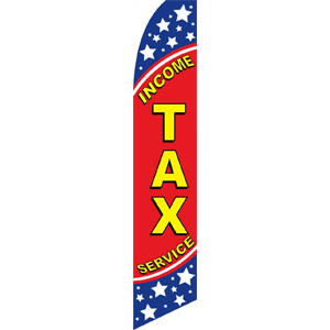 Income Tax Service #1 Feather Flag