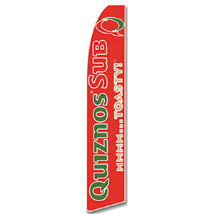 Quiznos Sub - Red - Feather Flag