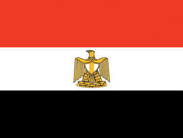 Egypt - 4" x 6" Miniature Stick Flags