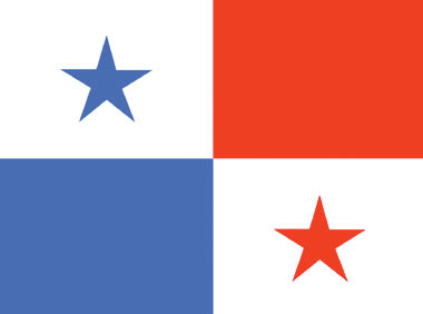 Panama - 4" x 6" Miniature Stick Flags