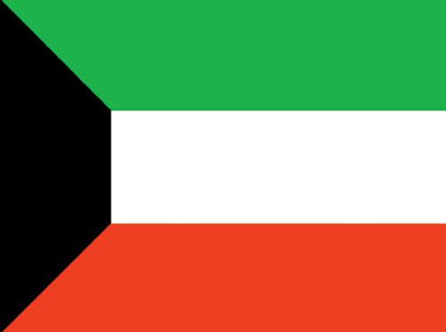 Kuwait - 4" x 6" Miniature Stick Flags