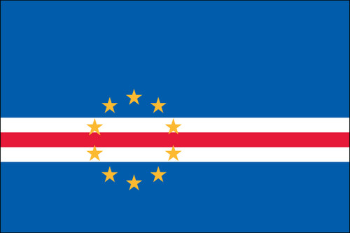 Cape Verde - 4" x 6" Miniature Stick Flags