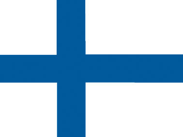 Finland - 4" x 6" Miniature Stick Flag
